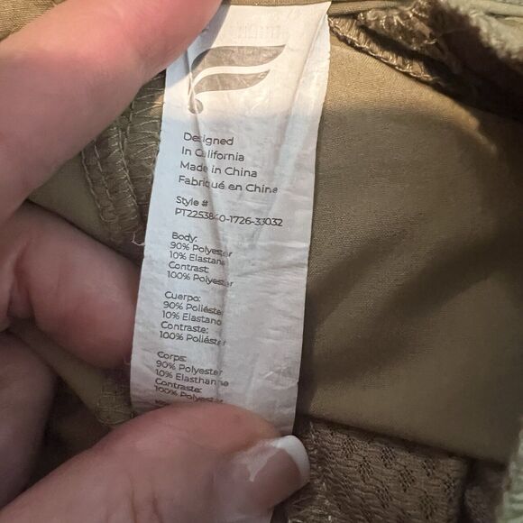 Fabletics Pants Men 33x32 Beige The High Side Chino Lightweight Comfort Slim Fit - Picture 8 of 9